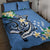 FSM Kosrae Polynesian Shark Tattoo Personalised Quilt Bed Set