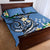 FSM Kosrae Polynesian Shark Tattoo Personalised Quilt Bed Set