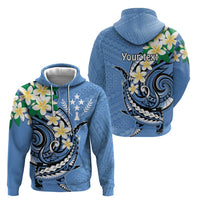 FSM Kosrae Polynesian Shark Tattoo Personalised Zip Hoodie