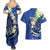 FSM Pohnpei Polynesian Shark Tattoo Personalised Couples Matching Summer Maxi Dress and Hawaiian Shirt