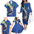 FSM Pohnpei Polynesian Shark Tattoo Personalised Family Matching Off The Shoulder Long Sleeve Dress and Hawaiian Shirt