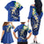 FSM Pohnpei Polynesian Shark Tattoo Personalised Family Matching Off The Shoulder Long Sleeve Dress and Hawaiian Shirt