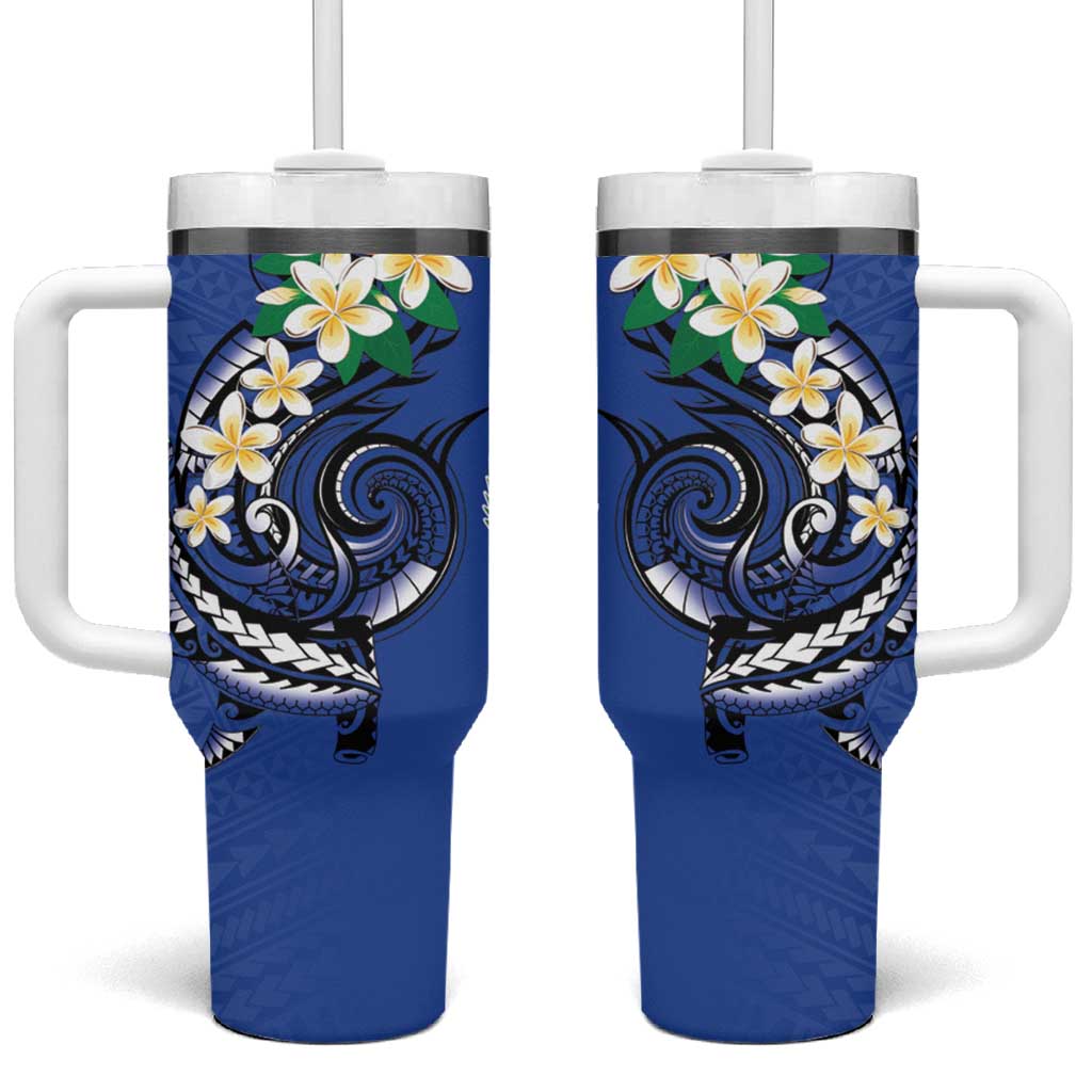 FSM Pohnpei Polynesian Shark Tattoo Personalised Tumbler With Handle