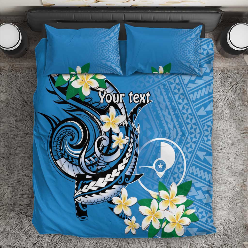 FSM Yap State Polynesian Shark Tattoo Personalised Bedding Set