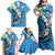 FSM Yap State Polynesian Shark Tattoo Personalised Family Matching Off Shoulder Maxi Dress and Hawaiian Shirt