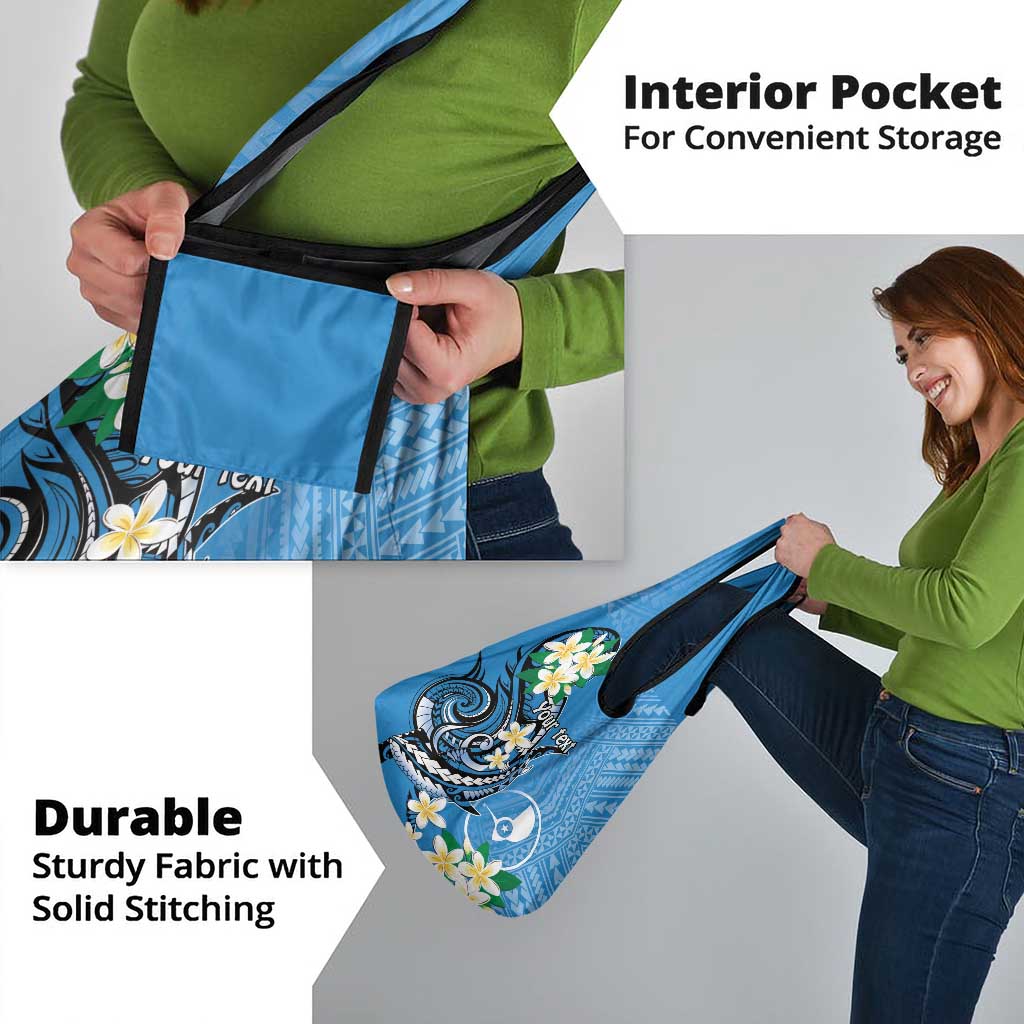 FSM Yap State Polynesian Shark Tattoo Personalised Grocery Bag