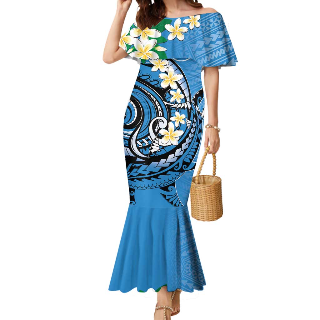 FSM Yap State Polynesian Shark Tattoo Personalised Mermaid Dress