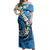 FSM Yap State Polynesian Shark Tattoo Personalised Off Shoulder Maxi Dress