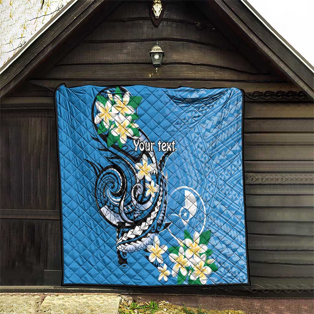 FSM Yap State Polynesian Shark Tattoo Personalised Quilt