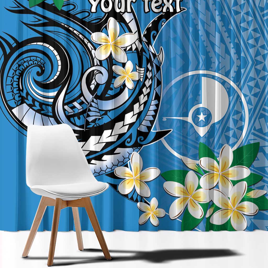 FSM Yap State Polynesian Shark Tattoo Personalised Window Curtain