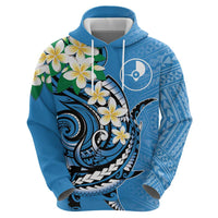 FSM Yap State Polynesian Shark Tattoo Personalised Zip Hoodie