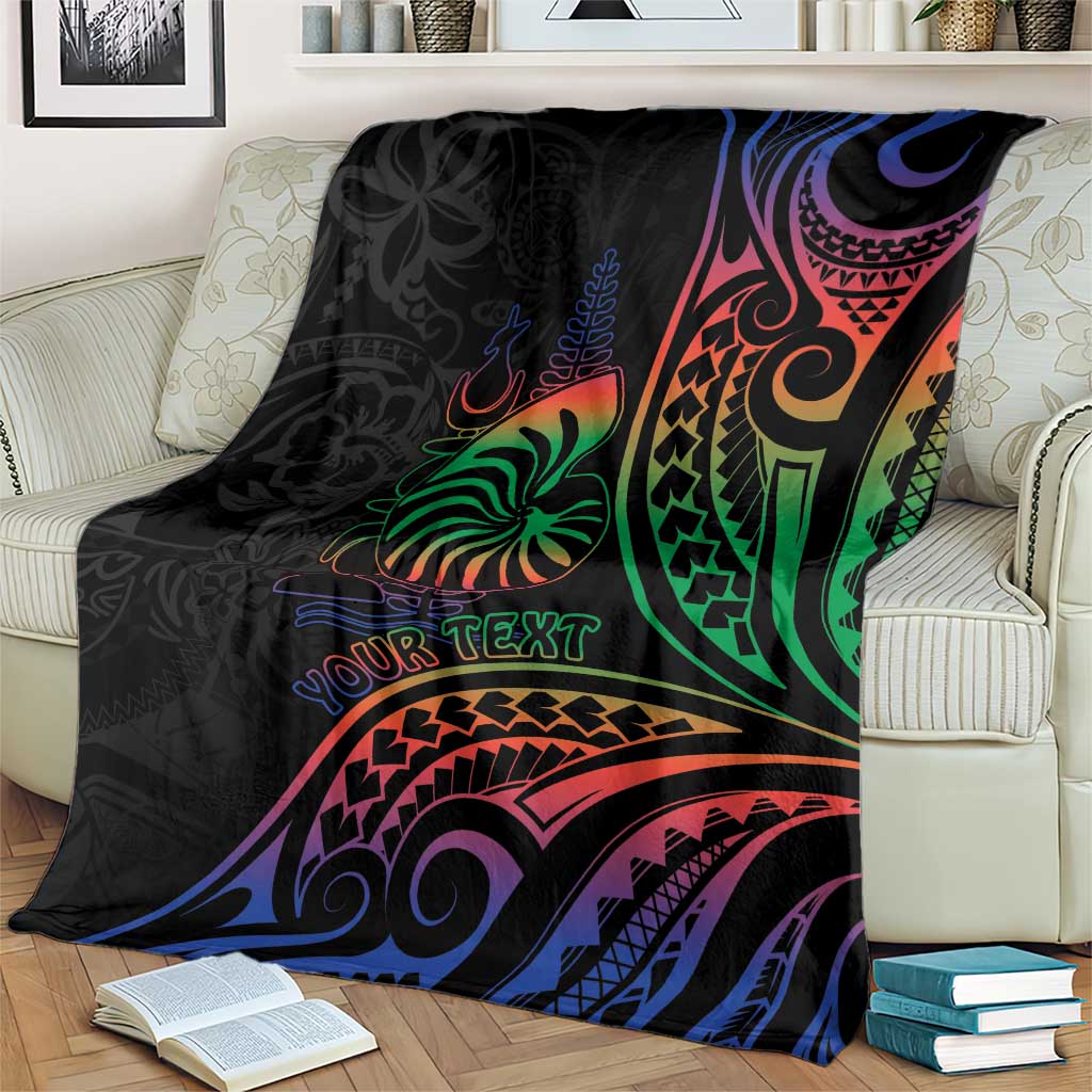 New Caledonia Polynesian Tatoo Personalised Blanket