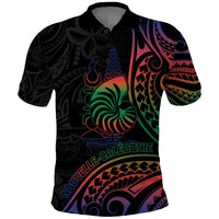 New Caledonia Polynesian Tatoo Personalised Polo Shirt