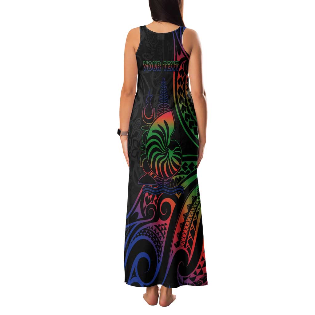 New Caledonia Polynesian Tatoo Personalised Tank Maxi Dress