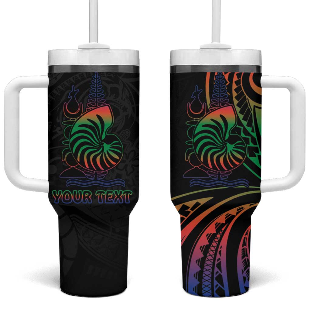 New Caledonia Polynesian Tatoo Personalised Tumbler With Handle