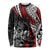 personalised-polynesia-skull-long-sleeve-shirt-tattoo-in-the-style-of-maori-with-marine-life-red