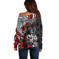 personalised-polynesia-skull-off-shoulder-sweater-tattoo-in-the-style-of-maori-with-marine-life-red