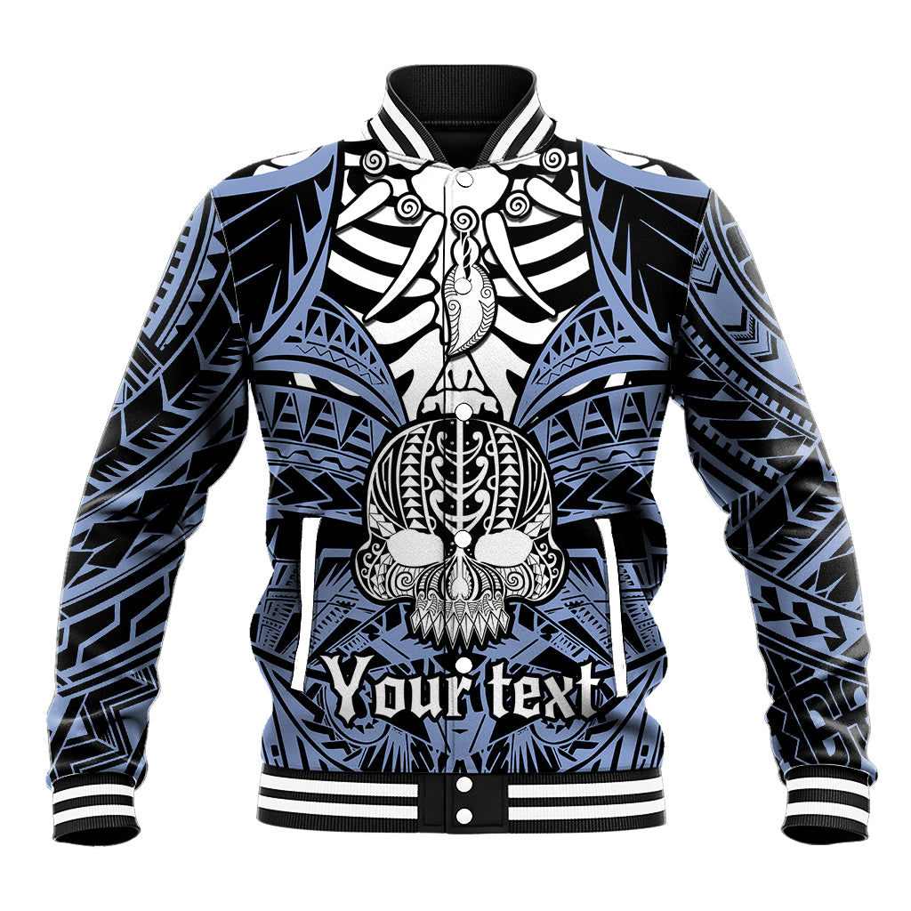 personalised-polynesia-skull-baseball-jacket-with-boars-tusk-blue-arty-vibe