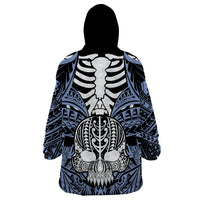personalised-polynesia-skull-wearable-blanket-hoodie-with-boars-tusk-blue-arty-vibe