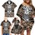 personalised-polynesia-skull-family-matching-off-shoulder-short-dress-and-hawaiian-shirt-with-boars-tusk-gold-arty-vibe