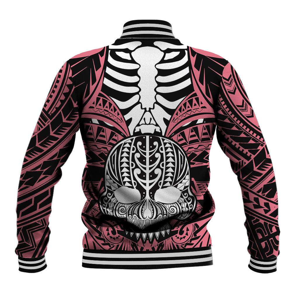 personalised-polynesia-skull-baseball-jacket-with-boars-tusk-pink-arty-vibe