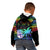 Fiji LGBT Kid Hoodie Love Is Love Tapa Pattern Rainbow Water Color LT9 - Polynesian Pride