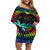 personalised-fiji-lgbt-off-shoulder-short-dress-love-is-love-tapa-pattern-rainbow-water-color