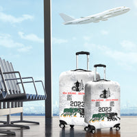 New Zealand South Africa Rugby Luggage Cover History Commemorative World Cup Winners Unique LT9 - Polynesian Pride