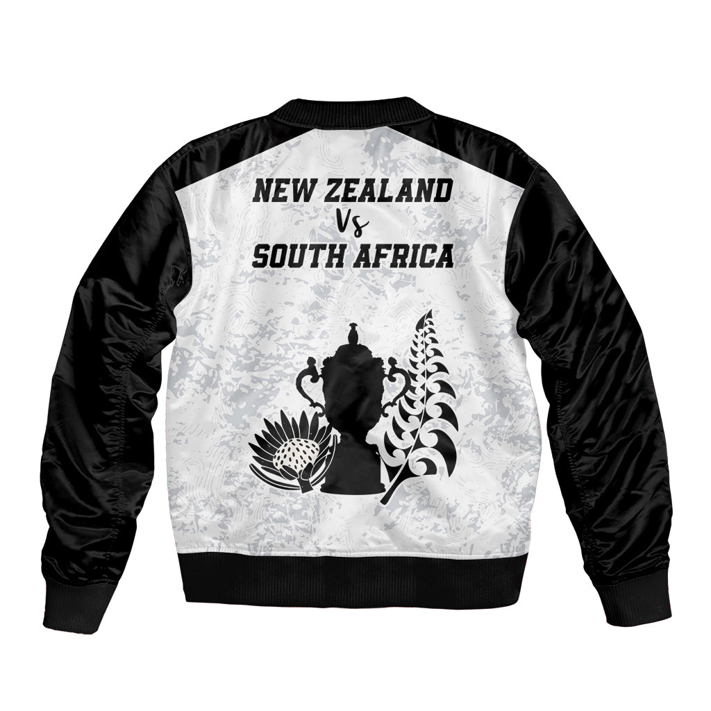New Zealand South Africa Rugby Sleeve Zip Bomber Jacket History Commemorative World Cup Winners Unique LT9 - Polynesian Pride