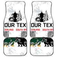 Custom New Zealand South Africa Rugby Car Mats History Commemorative World Cup Winners Unique LT9 White - Polynesian Pride