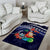 Felis Pusgua Guam Santa Area Rug Merry Christmas with Polynesian Tribal