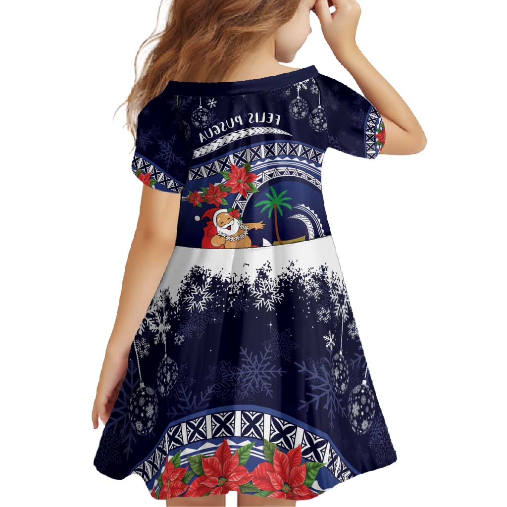 Felis Pusgua Guam Santa Family Matching Long Sleeve Bodycon Dress and Hawaiian Shirt Merry Christmas with Polynesian Tribal LT9 - Polynesian Pride