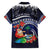 Felis Pusgua Guam Santa Family Matching Puletasi and Hawaiian Shirt Merry Christmas with Polynesian Tribal