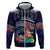 Felis Pusgua Guam Santa Hoodie Merry Christmas with Polynesian Tribal