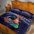 Felis Pusgua Guam Santa Quilt Bed Set Merry Christmas with Polynesian Tribal