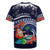 Felis Pusgua Guam Santa Rugby Jersey Merry Christmas with Polynesian Tribal