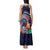 Felis Pusgua Guam Santa Tank Maxi Dress Merry Christmas with Polynesian Tribal