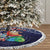 Felis Pusgua Guam Santa Tree Skirt Merry Christmas with Polynesian Tribal