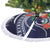 Felis Pusgua Guam Santa Tree Skirt Merry Christmas with Polynesian Tribal