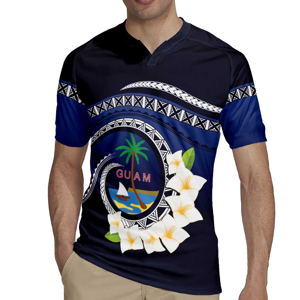 Hafai Adai Guam Guasalis Rugby Jersey Polynesian Tribal Pattern