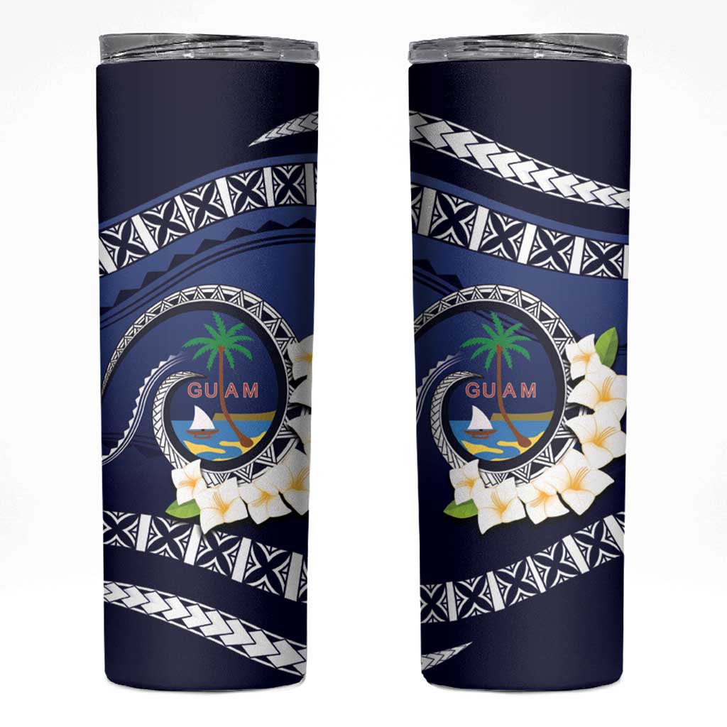 Hafai Adai Guam Guasalis Skinny Tumbler Polynesian Tribal Pattern