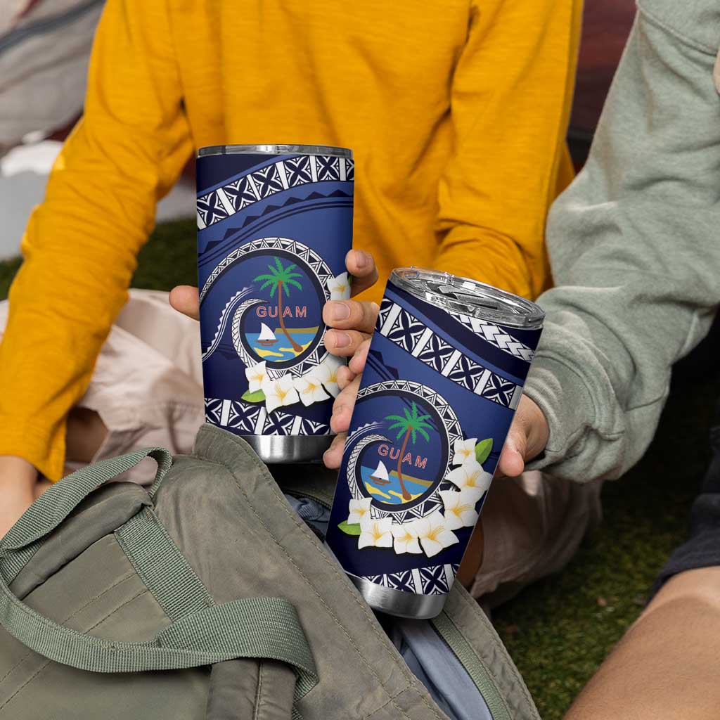 Hafai Adai Guam Guasalis Tumbler Cup Polynesian Tribal Pattern