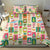 Mele Kalikimaka Hawaii Christmas Bedding Set Funny Santan Hippie Style