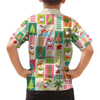 Mele Kalikimaka Hawaii Christmas Family Matching Long Sleeve Bodycon Dress and Hawaiian Shirt Funny Santan Hippie Style LT9 - Polynesian Pride