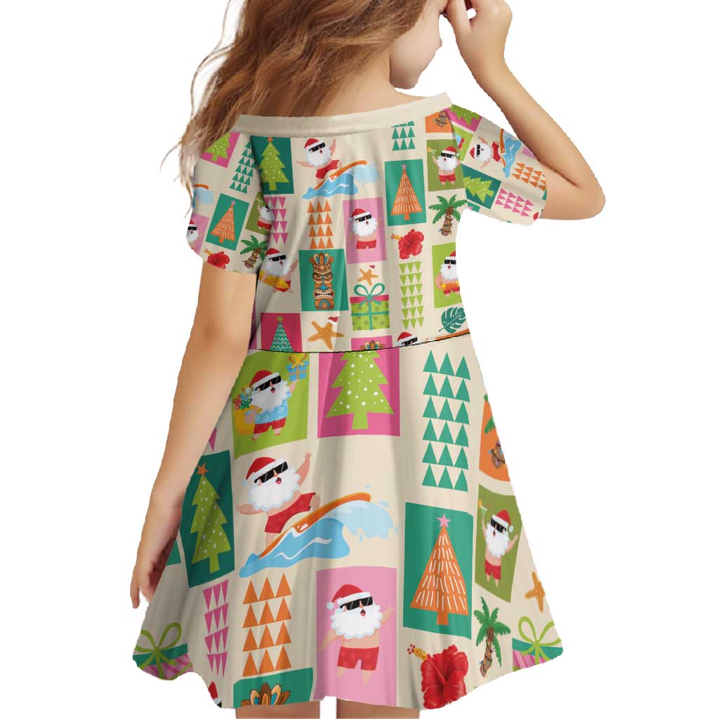 Mele Kalikimaka Hawaii Christmas Family Matching Long Sleeve Bodycon Dress and Hawaiian Shirt Funny Santan Hippie Style LT9 - Polynesian Pride