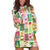 Mele Kalikimaka Hawaii Christmas Hoodie Dress Funny Santan Hippie Style