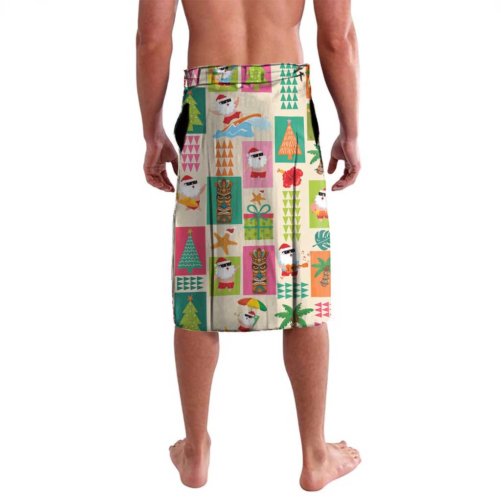 Mele Kalikimaka Hawaii Christmas Lavalava Funny Santan Hippie Style