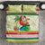 Mele Kalikimaka Hawaii Christmas Bedding Set Surfing Santa with Polynesian Tribal