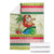 Mele Kalikimaka Hawaii Christmas Blanket Surfing Santa with Polynesian Tribal