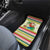 Mele Kalikimaka Hawaii Christmas Car Mats Surfing Santa with Polynesian Tribal